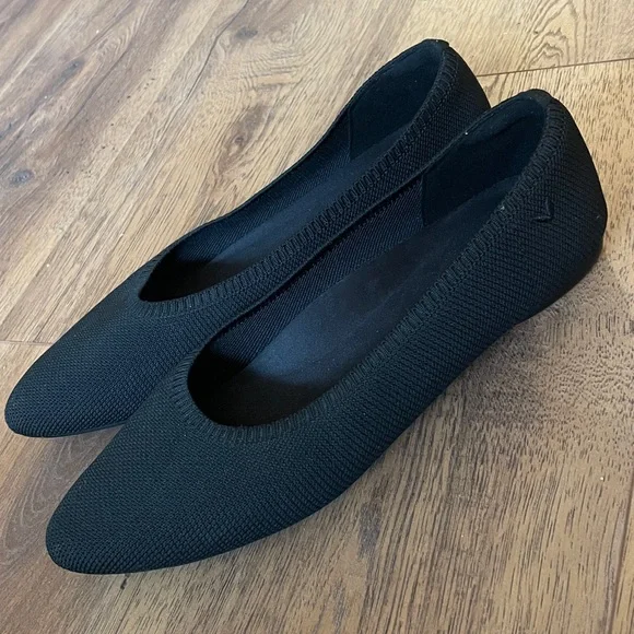 Vivaia Black Knot Flats Size 41.5 US 10.5 - Picture 4 of 10